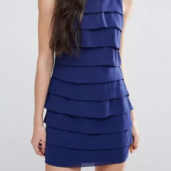 NWOT Madam Rage Blue Layer Dress - Picture 2 of 13